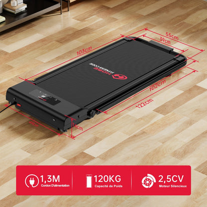 Tapis de Course Pliant C1 avec Vitesse Réglable de 1 à 10 KM/H pour un Entraînement Optimal